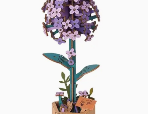 Robotime Diy Wooden Flower 3D Puzzles