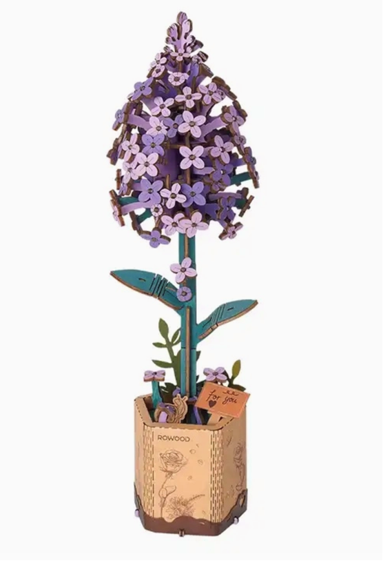Robotime Diy Wooden Flower 3D Puzzles