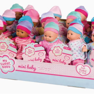 My Sweet Baby 6" Mini Babies Assorted Skin Tones Dolls