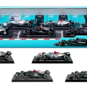 Bburago - Mercedes f1 Car Collection Pack F1-6 1:43 Scale Metal Racing Cars