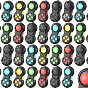 Mini Fidget Game Controllers - Relax Toy Pads, Handheld Clicker Toys for Youngsters & Adults, Perfect for Party Favors, Birthday Gifts, Anxiety Relieving Toy