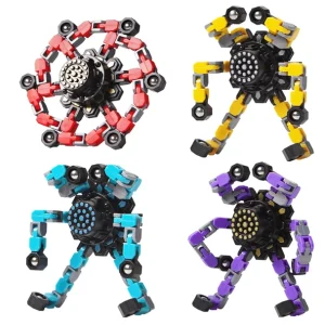 Transformable Fidget Spinners for Kids and Adults Stress Relief Sensory Toys for Boys and Girls Fingertip Gyros for ADHD Autism for Kids Birthday Playday