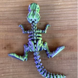 Skeleton Dinosaurs, Articulated T-Rex Skeletons, Dinosaur Figurine with Dinosaur Skeleton, 3D Printed Dinosaur for Decorations ADHD, Autism, Anxiety Relief