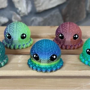 Baby Jellyfish, 3D Printed Jellyfish, Fidget Toy, Adults and Kids Fidget Toy