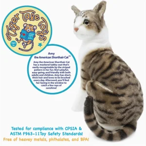 Amy the American Shorthair Cat | 14 Inch Stuffed Animal