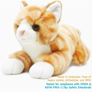 Tamarr the Orange Tabby Cat | 10 Inch Stuffed Animal Plush