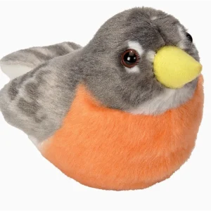 Audubon Ii American Robin Stuffed Animal W Sound 5.5"