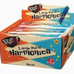 Neato! Large 6″ Metal Harmonica with Case, Retro Classic