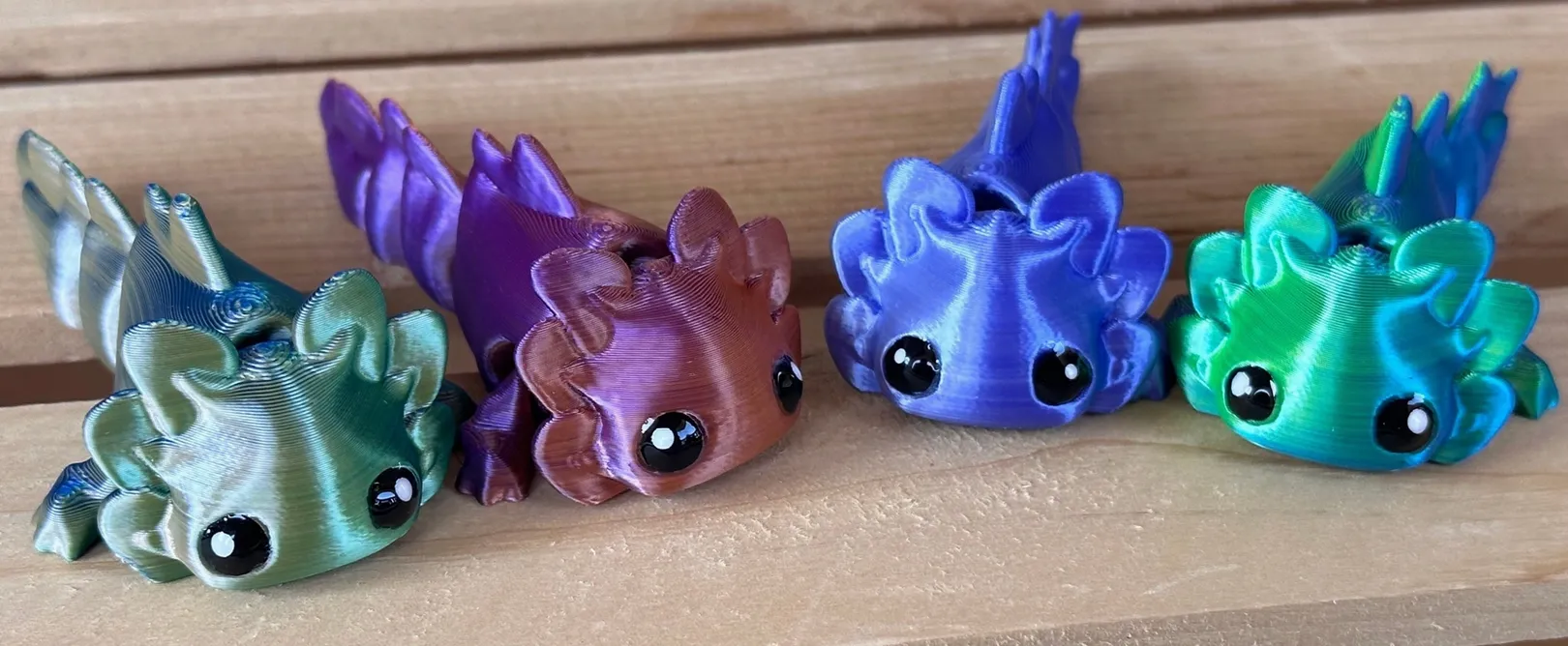 Axolotl Tadpole Fidget - 3D Printed