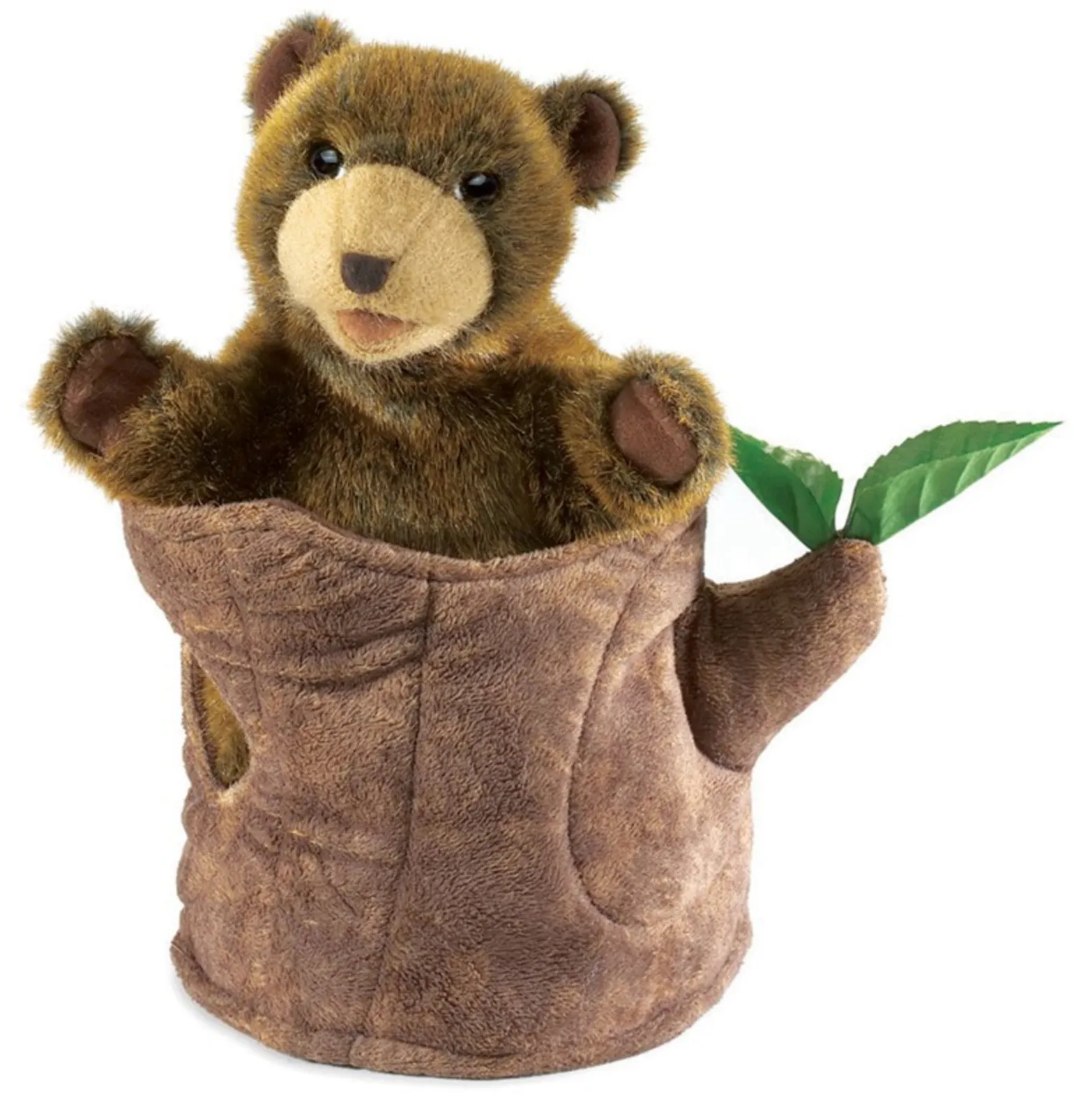 Bear In Tree Stump