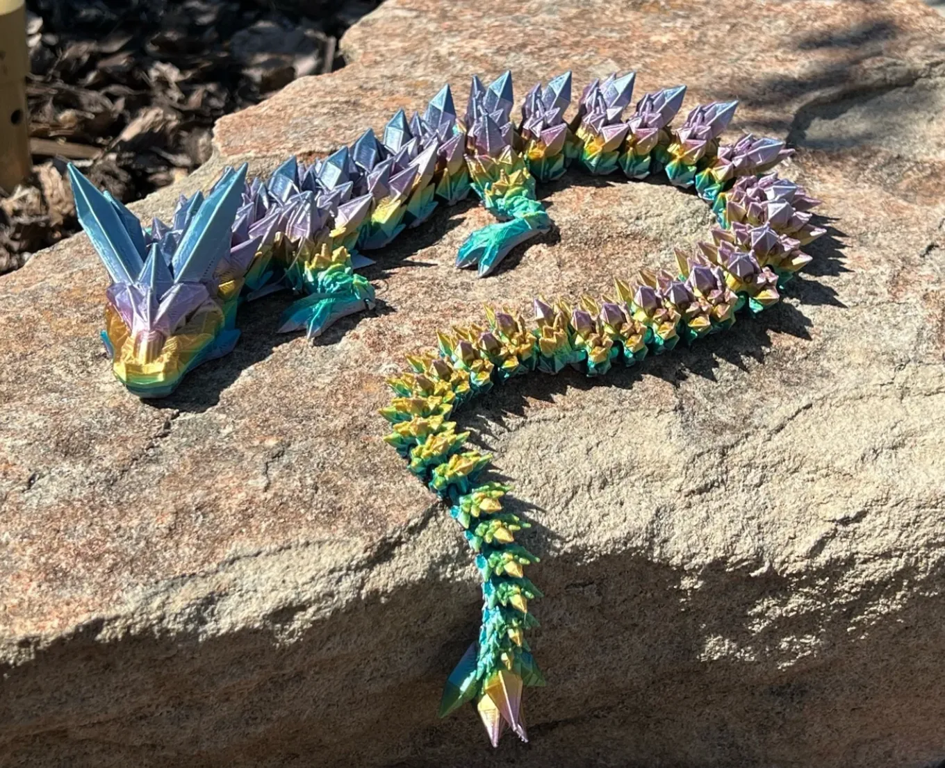 Crystal Dragon - 3D Printed Flexible Articulated Dragon