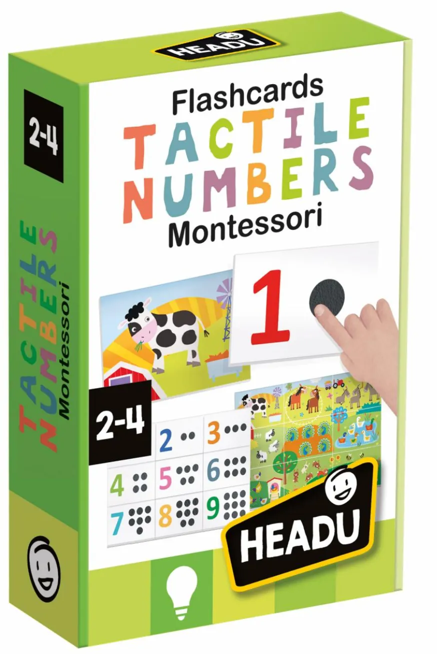 Flashcards Tactile Numbers Montessori