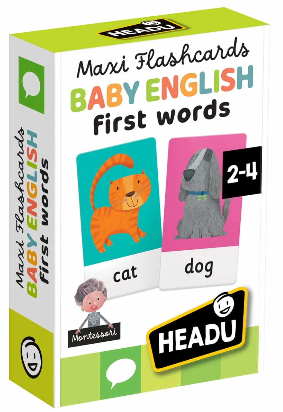 Headu Maxi Flashcards Montessori Baby English