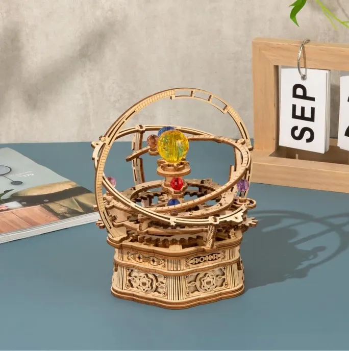 Robotime ROKR DIY Music Box AMK51 3D Wooden Puzzle (Orbiting Solar System)