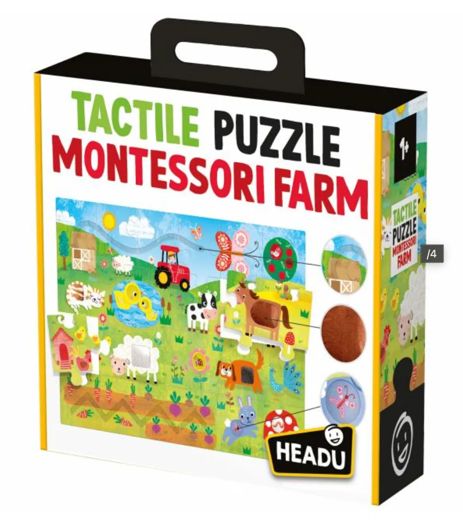 Tactile Puzzle Montessori Farm