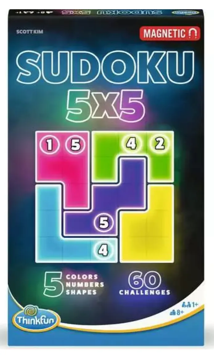 ThinkFun Sudoku 5x5 Magnetic Travel Puzzle