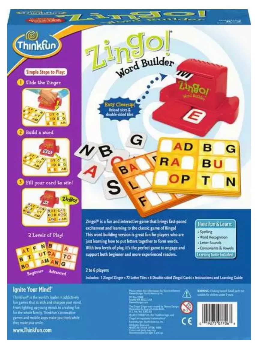 ThinkFun Zingo! Word Builder